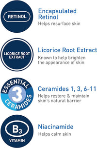 CeraVe Retinol Serum for Post-Acne Marks and Skin Texture | Pore Refining
